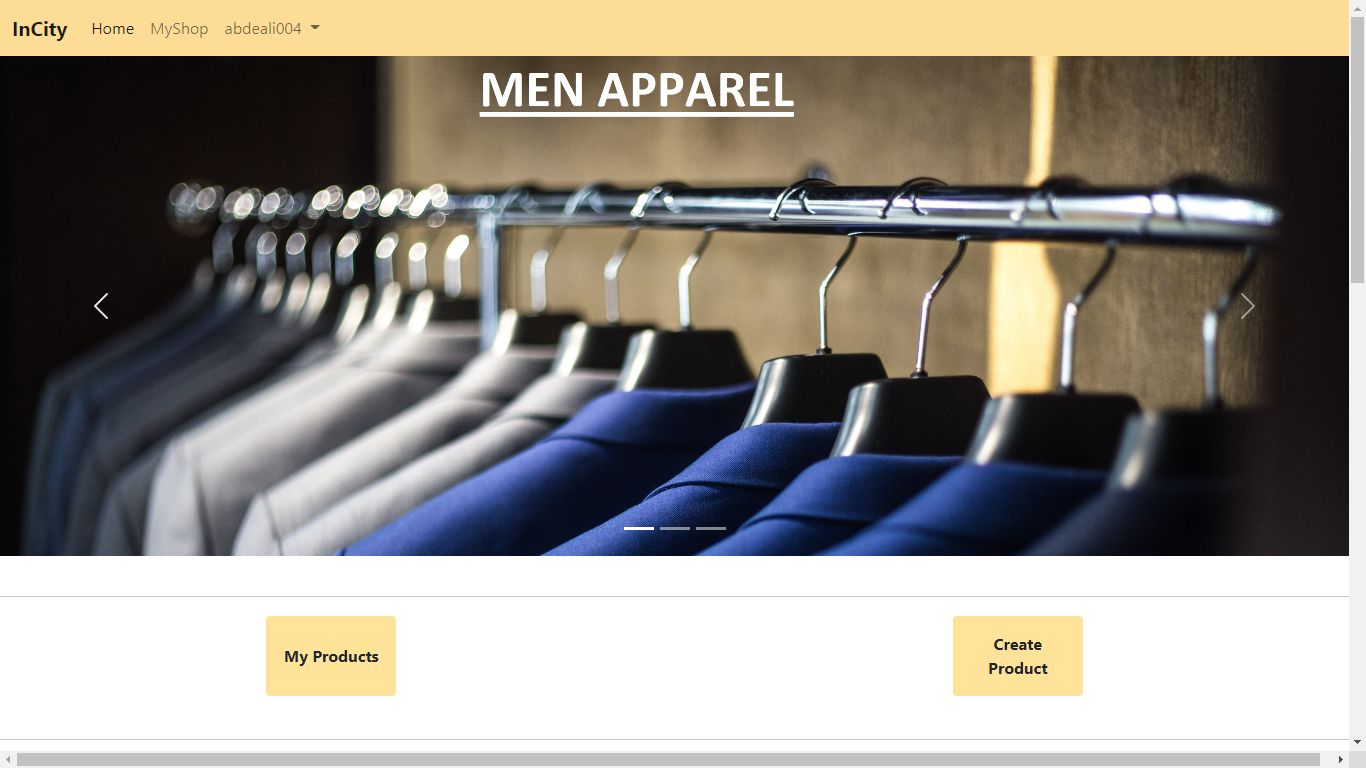 Abdeali Stationwala InCity (E-Commerce) Project